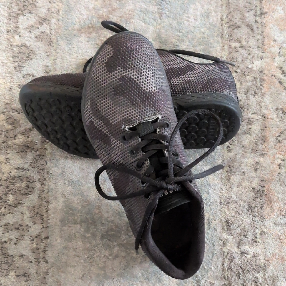 Black and Gray Camo Women's NoBull Shoes Size 7.5